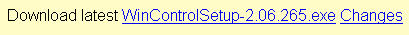 Setup - Admin Tab - Download WinControl